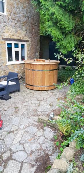 Whirlpool Badefass Externer Bad Ofen Holz Garten Fass Pool Thermoholz